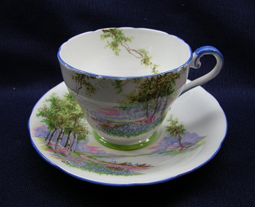 Aynsley Bluebell Time Cup & Saucer