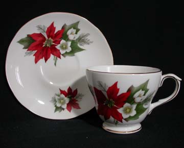 Duchess Poinsettia Cup & Saucer