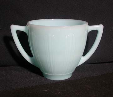 Pyrex - Cremax Delphite Turquoise Sugar Bowl - Large/Open