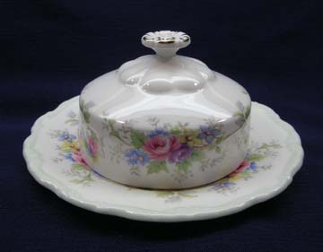Royal Albert Colleen Butter Dish - Covered - Round Base