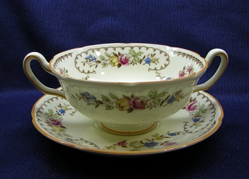 Royal Doulton The Beaufort Cream Soup & Saucer Set - Footed