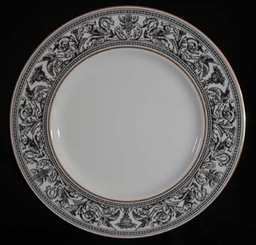 Wedgwood Florentine - Black - W4312 Plate - Dinner