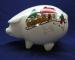 Mason's Christmas Village Bank - Pig - Without Stopper At Bottom