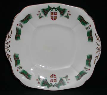 Royal Adderley Newfoundland Tartan Plate - Cake/Handled