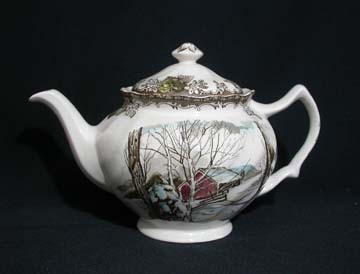 Johnson Brothers The Friendly Village Tea Pot & Lid - Sugar Maples