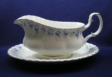 Royal Albert Memory Lane - Made In England Gravy Boat & Underplate