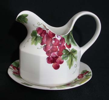 Royal Doulton Vintage Grape TC1193 Gravy Boat & Underplate