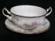 Royal Albert Victoriana Rose Cream Soup & Saucer Set - Footed