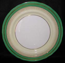 Aynsley #7249 - Green Band Plate - Dinner
