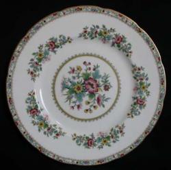 Coalport Ming Rose Plate - Dinner - Marks
