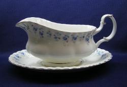 Royal Albert Memory Lane - Made In England Gravy Boat & Underplate