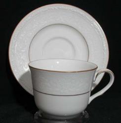 Noritake White Cliff - 4083 Cup & Saucer