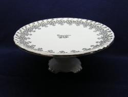 Royal Albert 25th Anniversary Plate - Cake/Pedestal