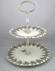Royal Albert 25th Anniversary Plate - Serving/2 Tiered