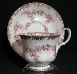 Royal Albert Dimity Rose Cup & Saucer