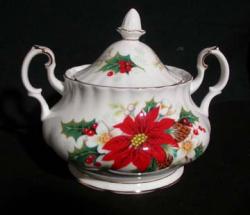 Royal Albert Poinsettia Sugar Bowl & Lid