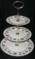 Royal Albert Sweet Violets Plate - Serving/3 Tiered