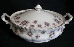 Royal Albert Sweet Violets Vegetable Bowl - Covered
