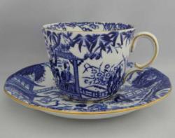Royal Crown Derby Blue Mikado Cup & Saucer