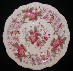 Spode Aster - Red 2/8130 Plate - Dinner