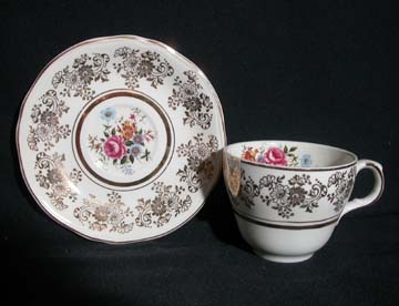 Alfred Meakin Golden Posy Cup & Saucer