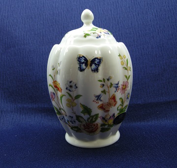 Aynsley Cottage Garden Egg Shaped Covered Container