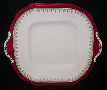Aynsley Durham 1646 - Scalloped Edge Plate - Cake/Handled
