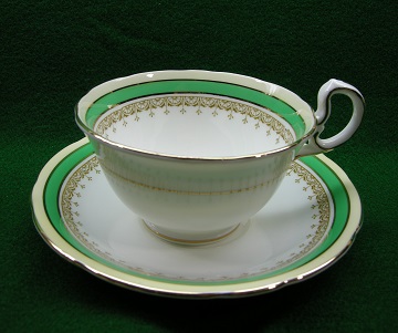 Aynsley Wendover - Green Cup & Saucer