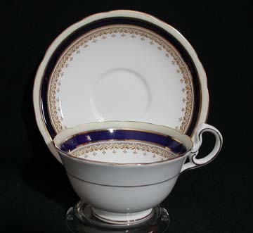 Aynsley Wendover - Colbalt Blue Cup & Saucer