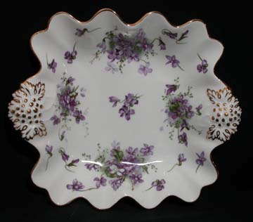 Hammersley Victorian Violets Handled Bon Bon Dish