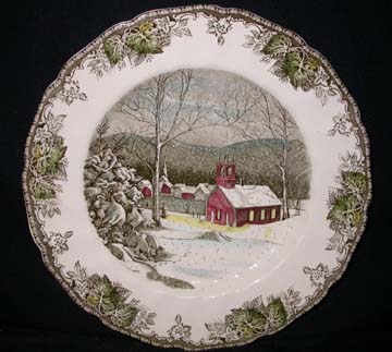 Johnson Brothers The Friendly Village Plate - Dinner - The School House