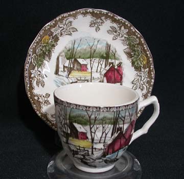 Johnson Brothers The Friendly Village Cup & Saucer - The Ice House
