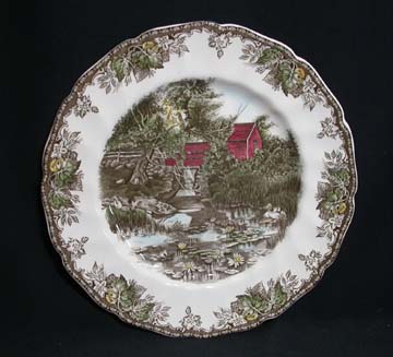 Johnson Brothers The Friendly Village Plate - Dinner - The Lily Pond