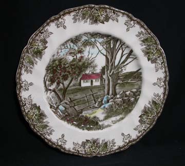 Johnson Brothers The Friendly Village Plate - Luncheon - The Stone Wall