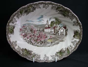 Johnson Brothers The Friendly Village Vegetable Bowl - Oval - The Village Green