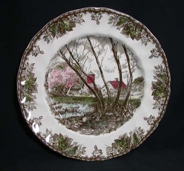 Johnson Brothers The Friendly Village Plate - Salad - Willow By The Brook