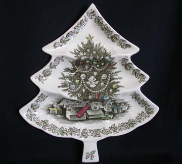 Johnson Brothers Merry Christmas Large Tree Candy Dish