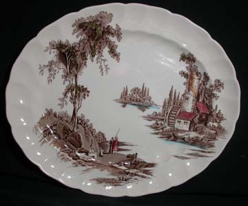 Johnson Brothers The Old Mill - Brown Platter