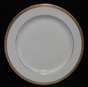 Limoges White w/Gold Band/Hearts Plate - Bread & Butter