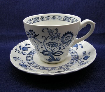 J & G Meakin Blue Nordic Cup & Saucer
