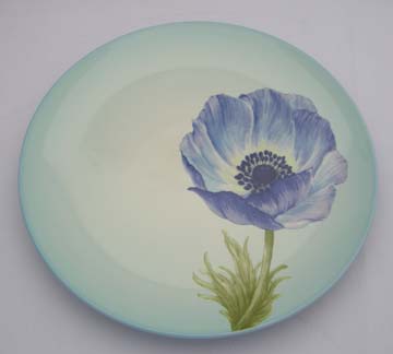 Noritake Colorwave Sky  8058 Plate - Salad With Poppy