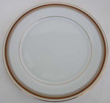 Noritake Doral Maroon  2992 Plate - Dinner