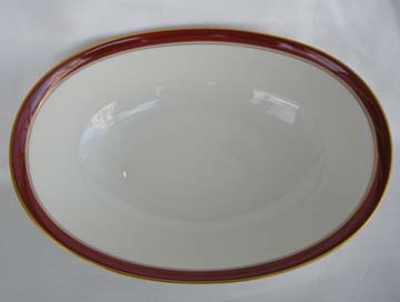 Noritake Ivory And Sienna  7281 Vegetable Bowl - Oval