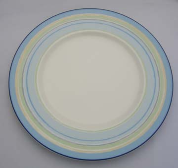 Noritake Mocha Blue Swirl  9311 Plate - Luncheon