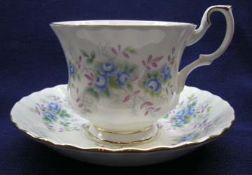 Royal Albert Blue Blossom Cup & Saucer