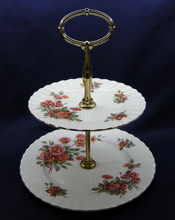 Royal Albert Centennial Rose Plate - Serving/2 Tiered