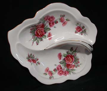 Royal Albert Centennial Rose Sweet Dish - Divided & Handle