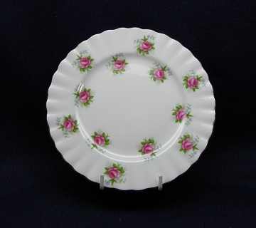 Royal Albert Forget Me Not Rose Plate - Bread & Butter
