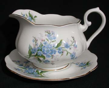 Royal Albert Forget Me Not Gravy Boat & Underplate