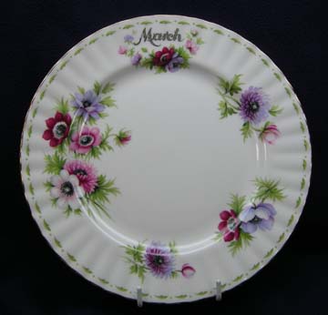 Royal Albert Flower Of The Month Series Plate - Salad - March